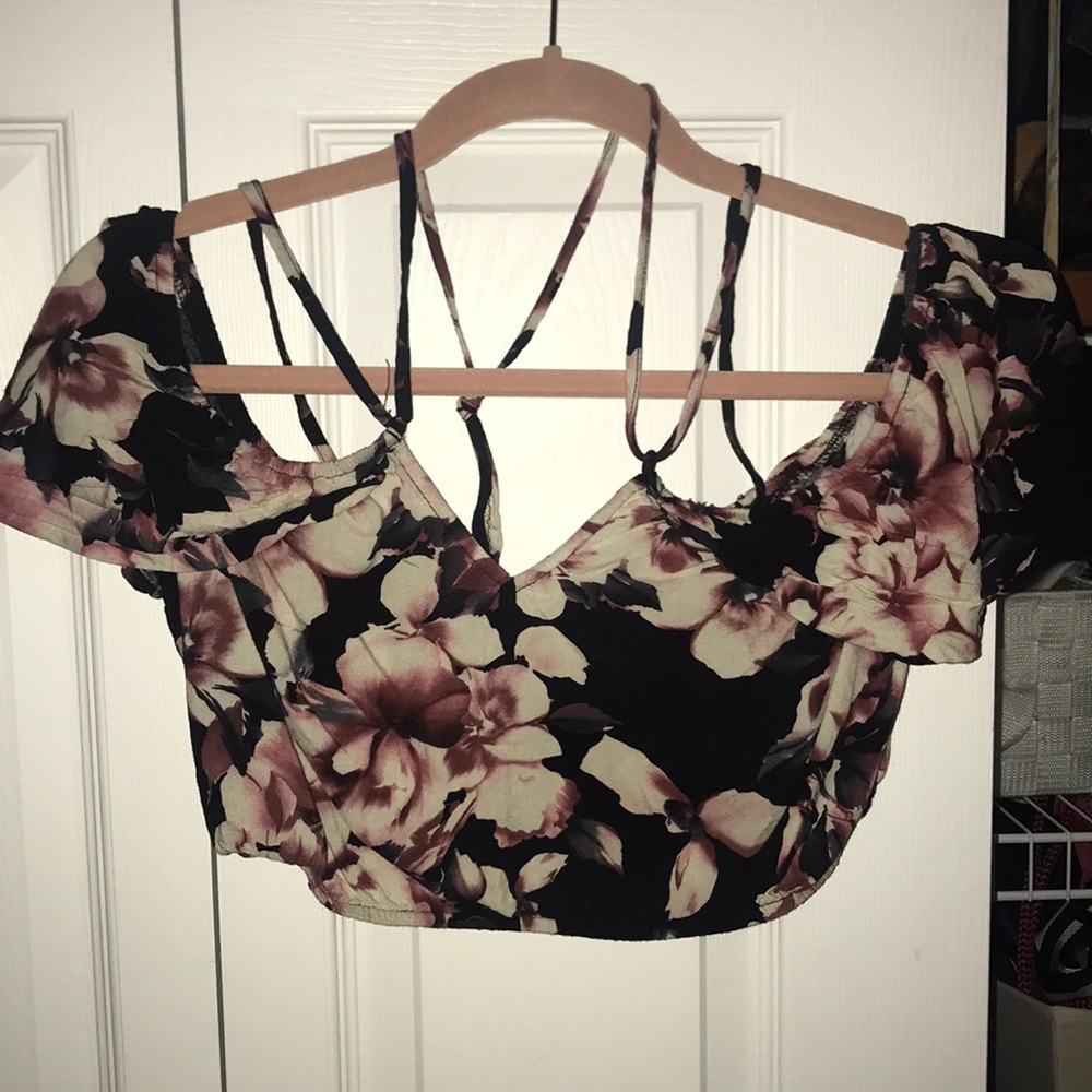 floral crop top